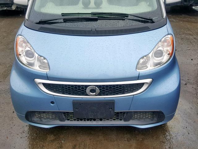 WMEEJ9AA8DK715456 - 2013 SMART FORTWO BLUE photo 7