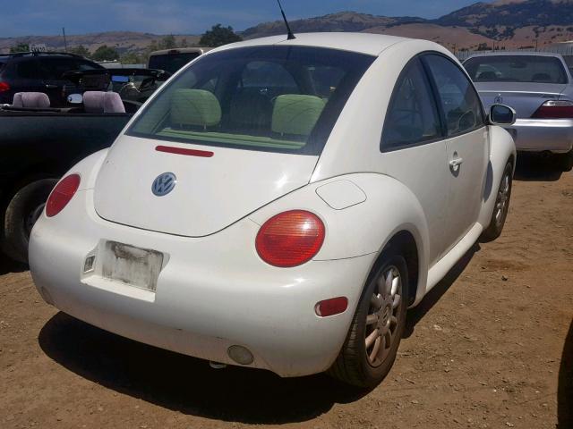 3VWCK31C04M409908 - 2004 VOLKSWAGEN NEW BEETLE WHITE photo 4