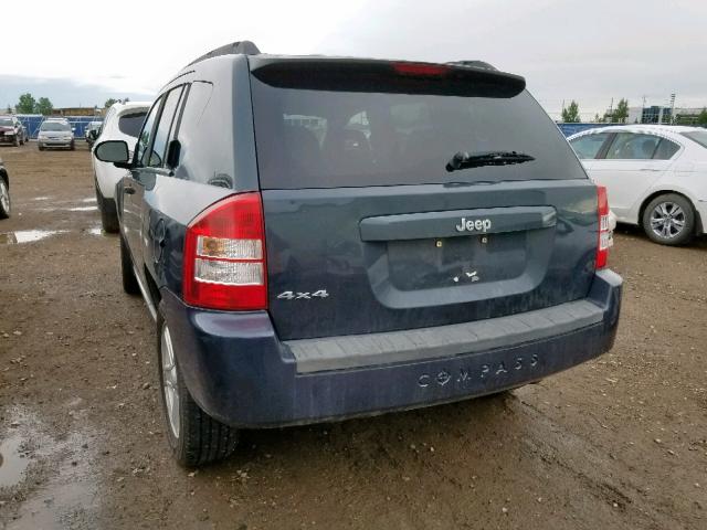 1J8FF47W27D110182 - 2007 JEEP COMPASS BLUE photo 3