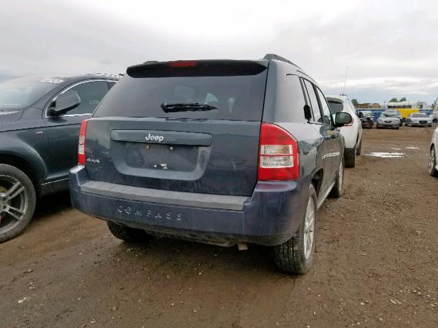 1J8FF47W27D110182 - 2007 JEEP COMPASS BLUE photo 4