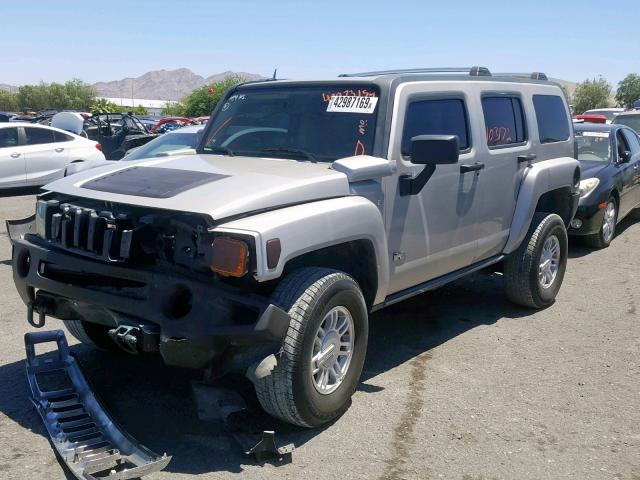 5GTDN13E778170408 - 2007 HUMMER H3 TAN photo 2