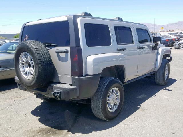 5GTDN13E778170408 - 2007 HUMMER H3 TAN photo 4