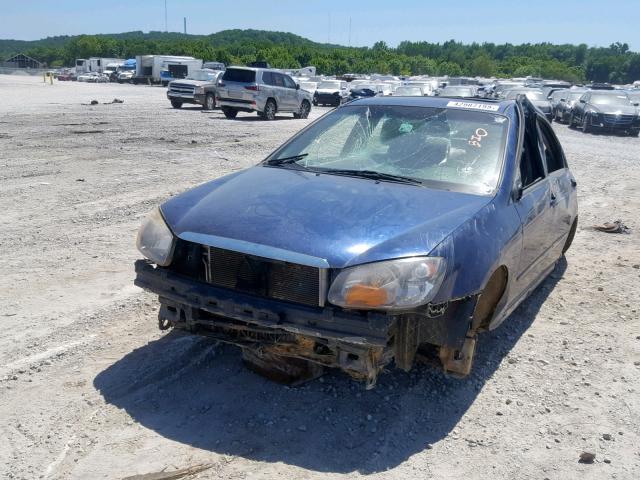 KNAFE221095611575 - 2009 KIA SPECTRA EX BLUE photo 2