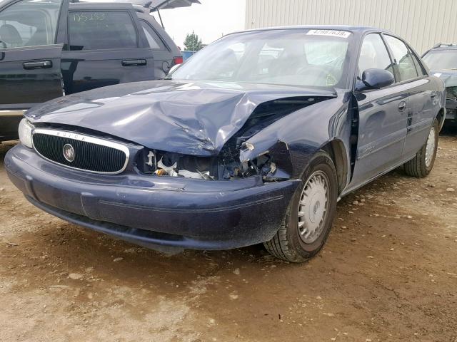 2G4WS52J421138764 - 2002 BUICK CENTURY CU BLUE photo 2