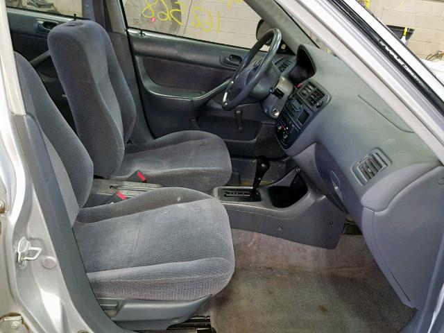 1HGEJ6622WL006244 - 1998 HONDA CIVIC DX SILVER photo 5