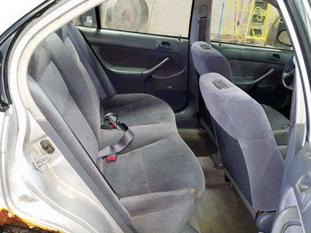 1HGEJ6622WL006244 - 1998 HONDA CIVIC DX SILVER photo 6