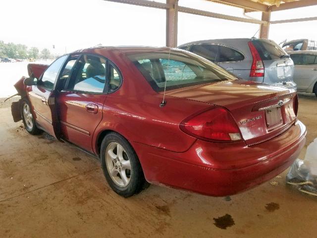 1FAFP55U41A142030 - 2001 FORD TAURUS SES MAROON photo 3