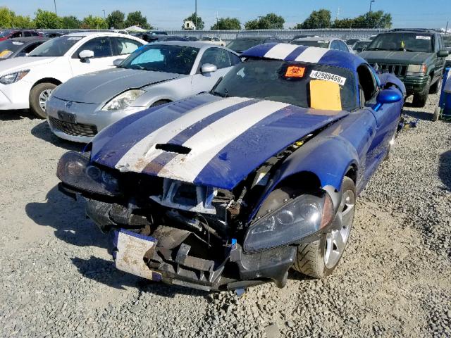 1B3JZ69Z86V100312 - 2006 DODGE VIPER SRT- BLUE photo 2