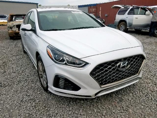 5NPE34AF8JH632076 - 2018 HYUNDAI SONATA SPO WHITE photo 1