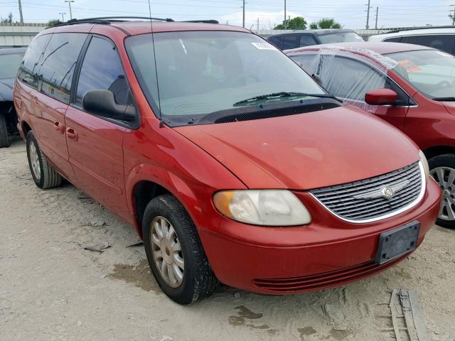 2C4GP74L31R291009 - 2001 CHRYSLER TOWN & COU RED photo 1