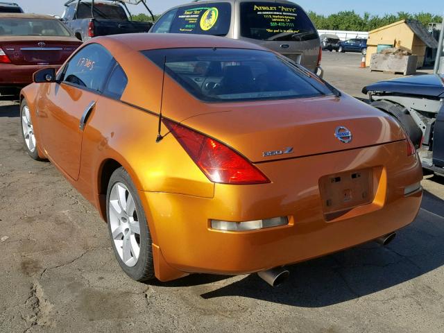 JN1AZ34DX5M603226 - 2005 NISSAN 350Z COUPE ORANGE photo 3