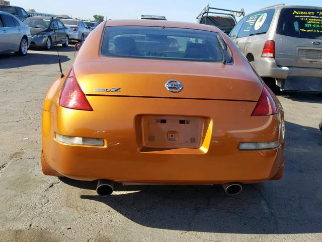 JN1AZ34DX5M603226 - 2005 NISSAN 350Z COUPE ORANGE photo 6