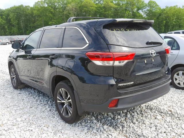 5TDBZRFH7JS805086 - 2018 TOYOTA HIGHLANDER BLACK photo 3