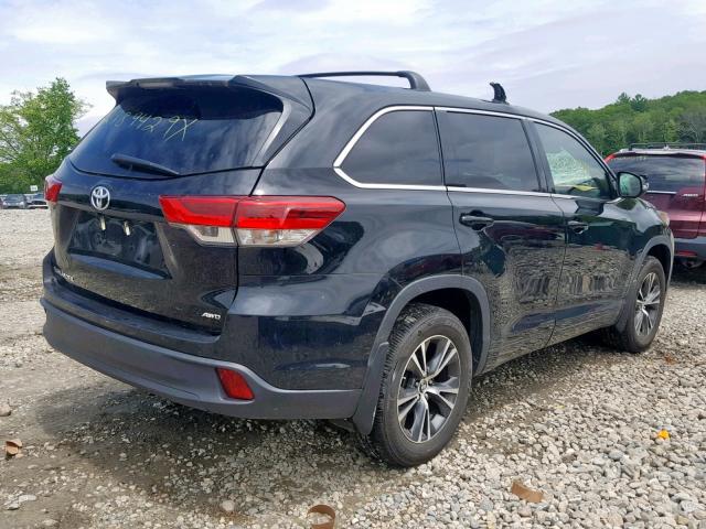 5TDBZRFH7JS805086 - 2018 TOYOTA HIGHLANDER BLACK photo 4