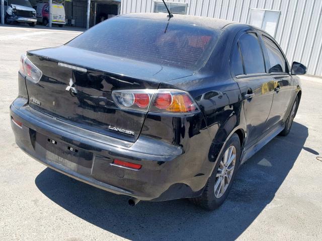 JA32U2FU7GU001568 - 2016 MITSUBISHI LANCER ES BLACK photo 4