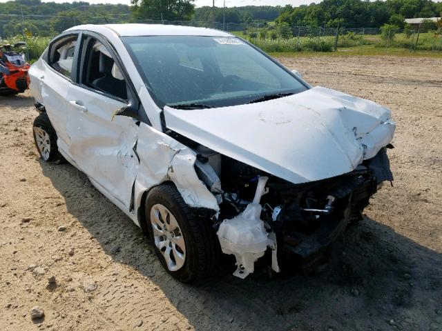 KMHCT4AE0GU018423 - 2016 HYUNDAI ACCENT SE WHITE photo 1