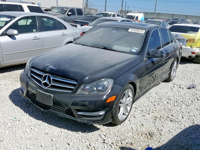 WDDGF4HB2EA962060 - 2014 MERCEDES-BENZ C 250 BLACK photo 2