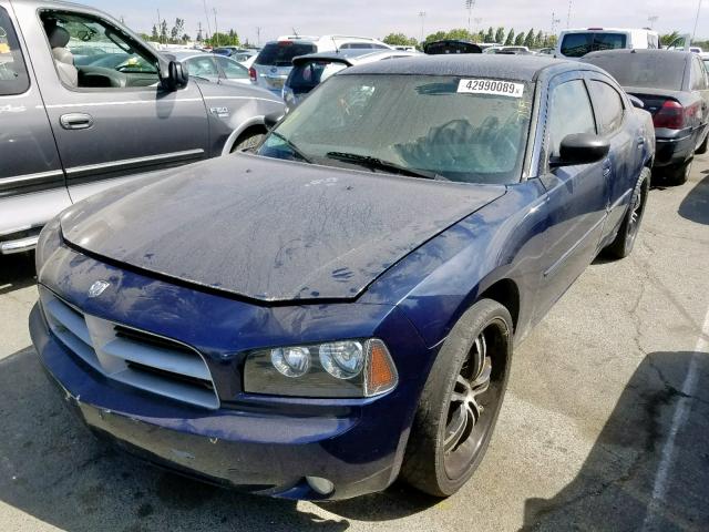 2B3KA43R76H119855 - 2006 DODGE CHARGER SE BLUE photo 2