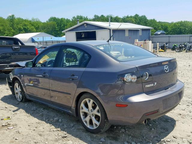 JM1BK323881824250 - 2008 MAZDA 3 S GRAY photo 3