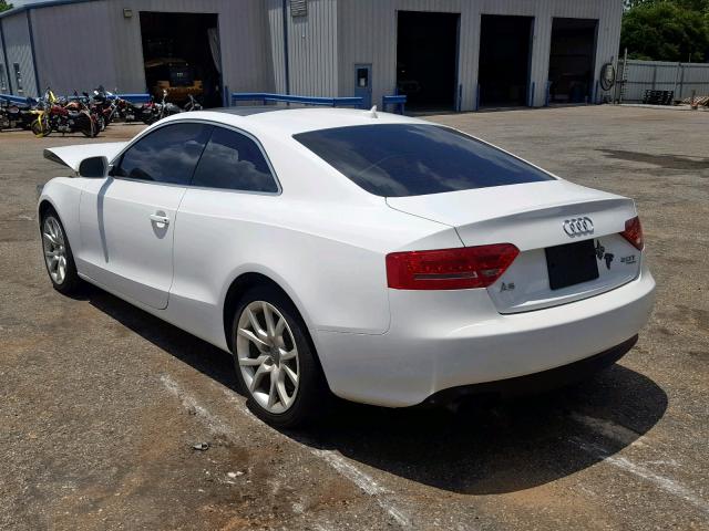 WAULFAFR0CA025211 - 2012 AUDI A5 PREMIUM WHITE photo 3