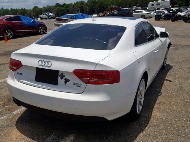 WAULFAFR0CA025211 - 2012 AUDI A5 PREMIUM WHITE photo 4