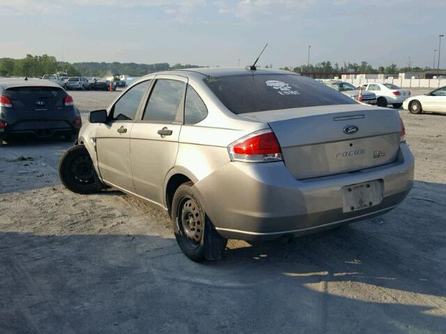 1FAHP34N28W142855 - 2008 FORD FOCUS S/SE MAROON photo 3