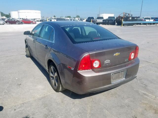 1G1ZC5EU1BF244840 - 2011 CHEVROLET MALIBU 1LT 棕色 照片 3
