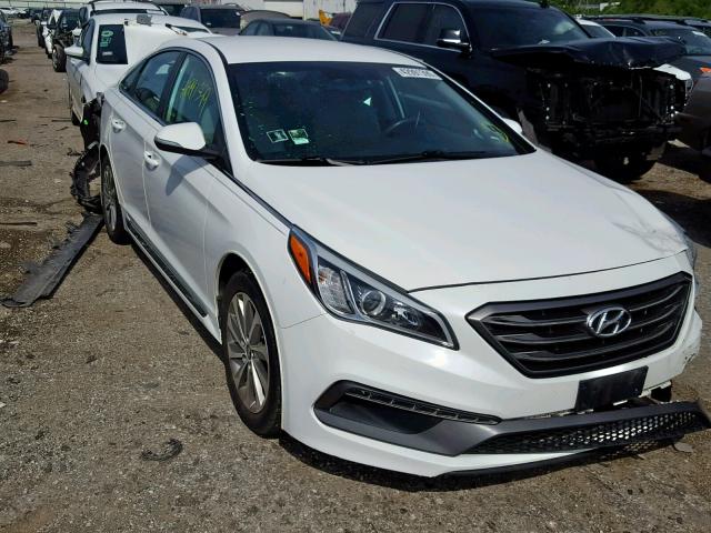 5NPE34AF2GH336124 - 2016 HYUNDAI SONATA SPO WHITE photo 1