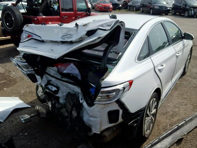 5NPE34AF2GH336124 - 2016 HYUNDAI SONATA SPO WHITE photo 4