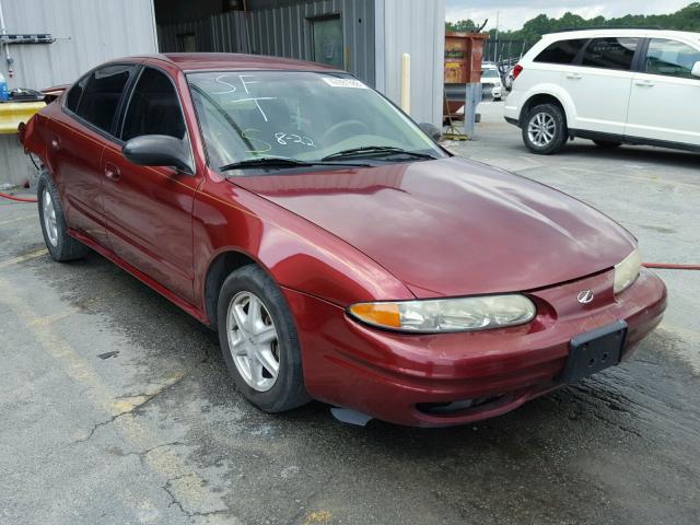 1G3NL52E33C304106 - 2003 OLDSMOBILE ALERO GL BURGUNDY photo 1