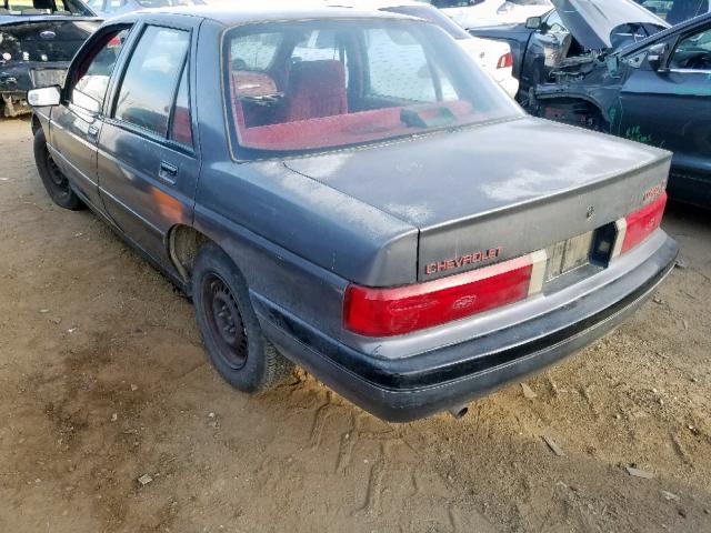 1G1LT54GXLE185909 - 1990 CHEVROLET CORSICA LT GRAY photo 3