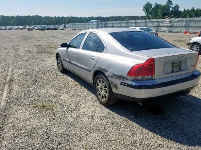 YV1RS61T532273435 - 2003 VOLVO S60 SILVER photo 3