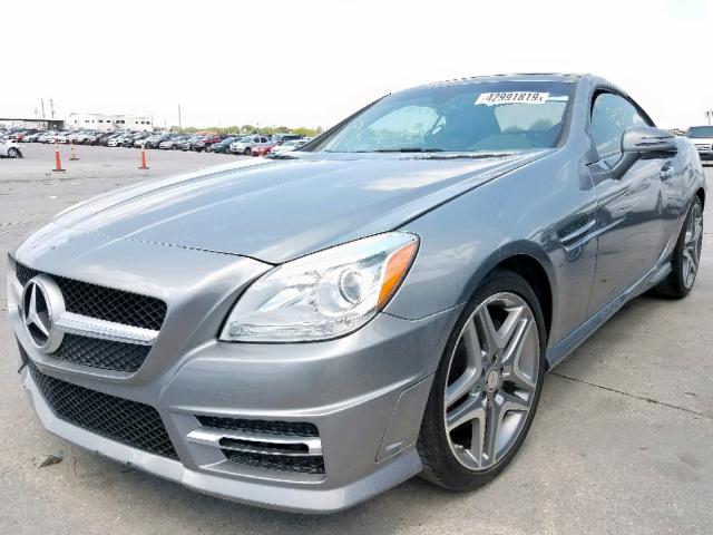 WDDPK5HA8FF099746 - 2015 MERCEDES-BENZ SLK 350 GRAY photo 2