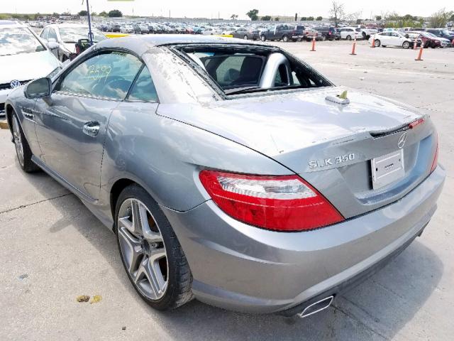 WDDPK5HA8FF099746 - 2015 MERCEDES-BENZ SLK 350 GRAY photo 3