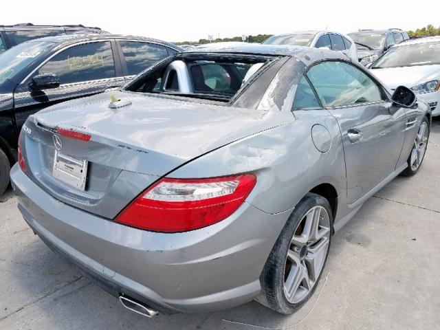 WDDPK5HA8FF099746 - 2015 MERCEDES-BENZ SLK 350 GRAY photo 4