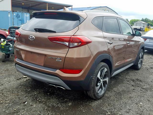 KM8J3CA22HU386885 - 2017 HYUNDAI TUCSON LIM BROWN photo 4