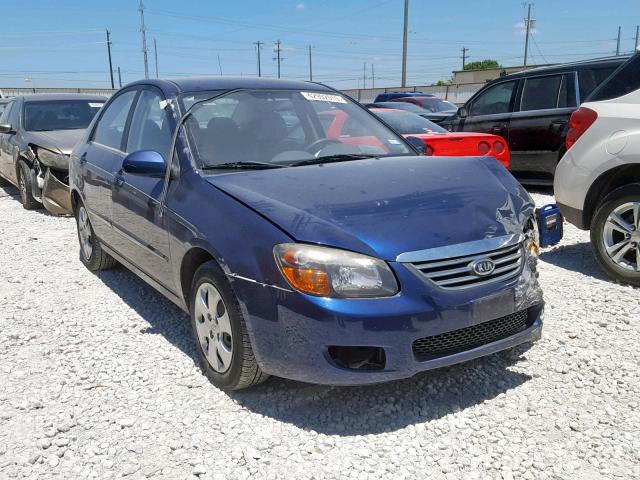 KNAFE221595636021 - 2009 KIA SPECTRA EX BLUE photo 1