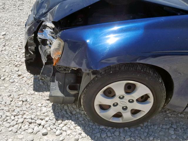 KNAFE221595636021 - 2009 KIA SPECTRA EX BLUE photo 9