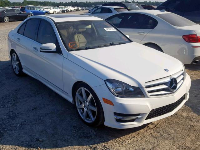 WDDGF4HB1DR268041 - 2013 MERCEDES-BENZ C 250 WHITE photo 1