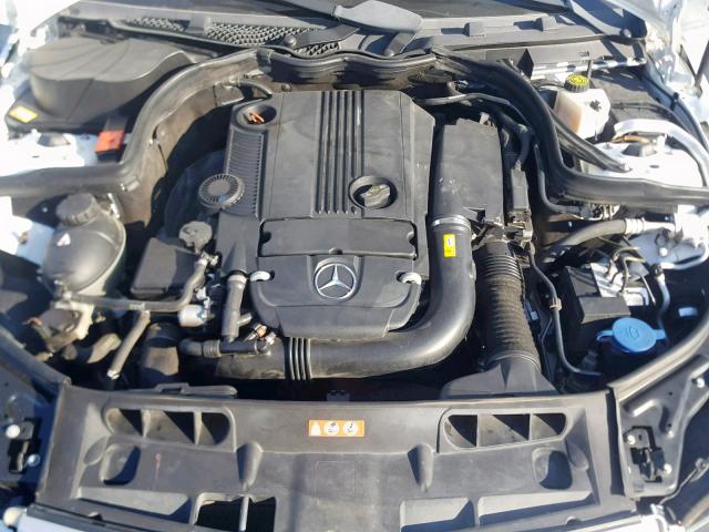 WDDGF4HB1DR268041 - 2013 MERCEDES-BENZ C 250 WHITE photo 7