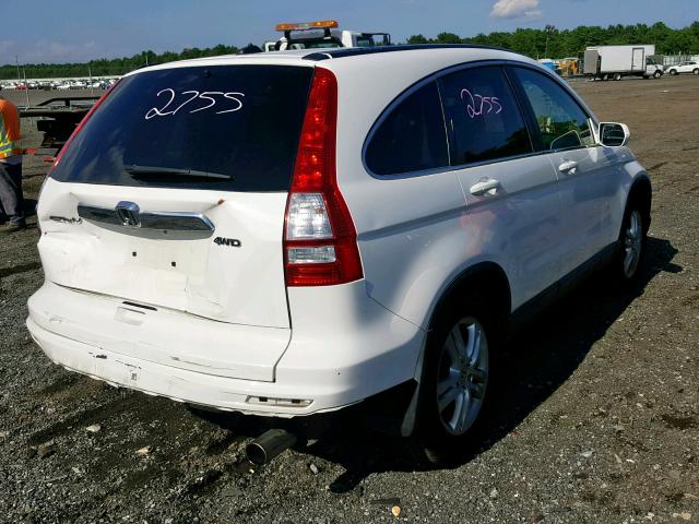 5J6RE4H72BL039864 - 2011 HONDA CR-V EXL WHITE photo 4