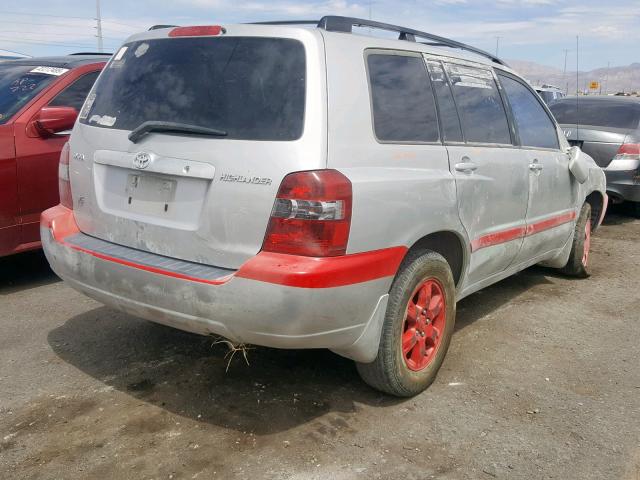 JTEDP21A550050704 - 2005 TOYOTA HIGHLANDER SILVER photo 4