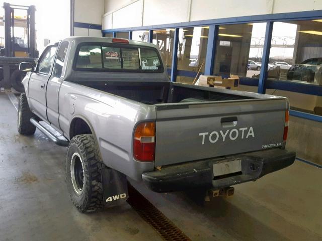 4TAWM72N3TZ101125 - 1996 TOYOTA TACOMA XTR GRAY photo 3