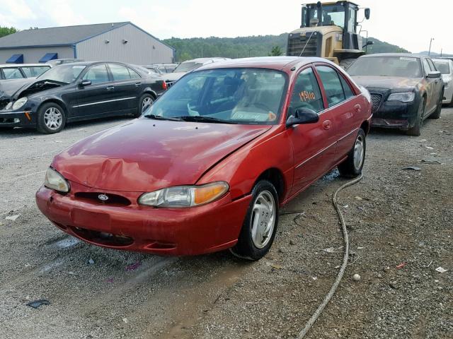 3FAFP13P7YR166490 - 2000 FORD ESCORT BURGUNDY photo 2