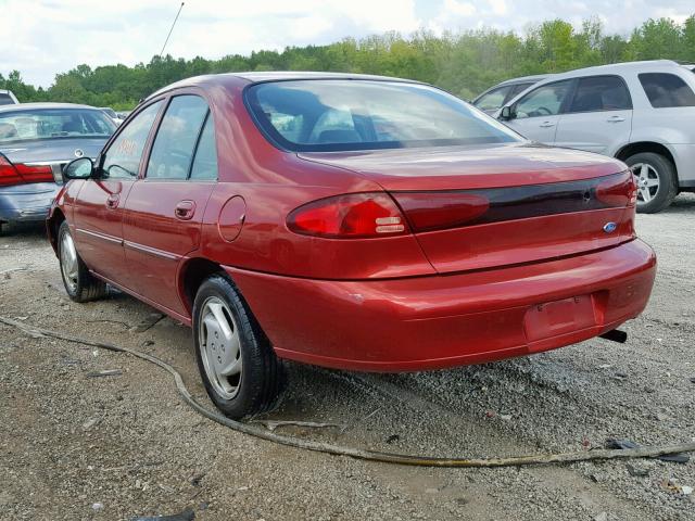 3FAFP13P7YR166490 - 2000 FORD ESCORT BURGUNDY photo 3