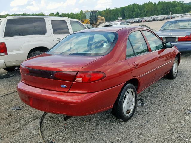 3FAFP13P7YR166490 - 2000 FORD ESCORT BURGUNDY photo 4