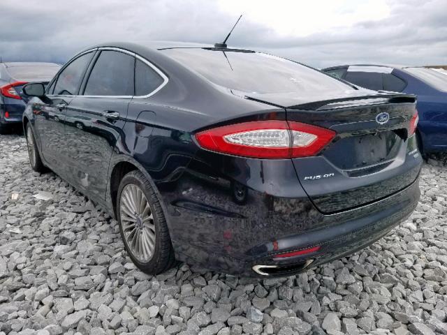 3FA6P0K90ER164900 - 2014 FORD FUSION TIT BLACK photo 3