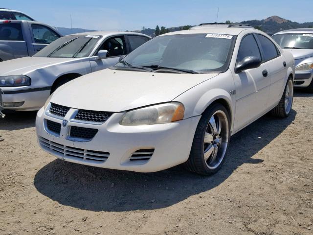 1B3EL36X04N401366 - 2004 DODGE STRATUS SE WHITE photo 2