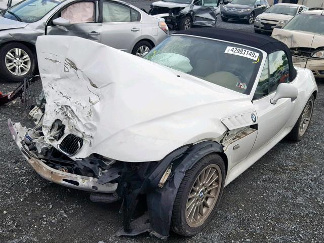 WBACN53461LJ55241 - 2001 BMW Z3 3.0 WHITE photo 2