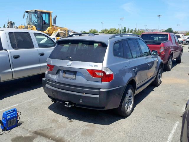 WBXPA73494WB20150 - 2004 BMW X3 2.5I SILVER photo 4